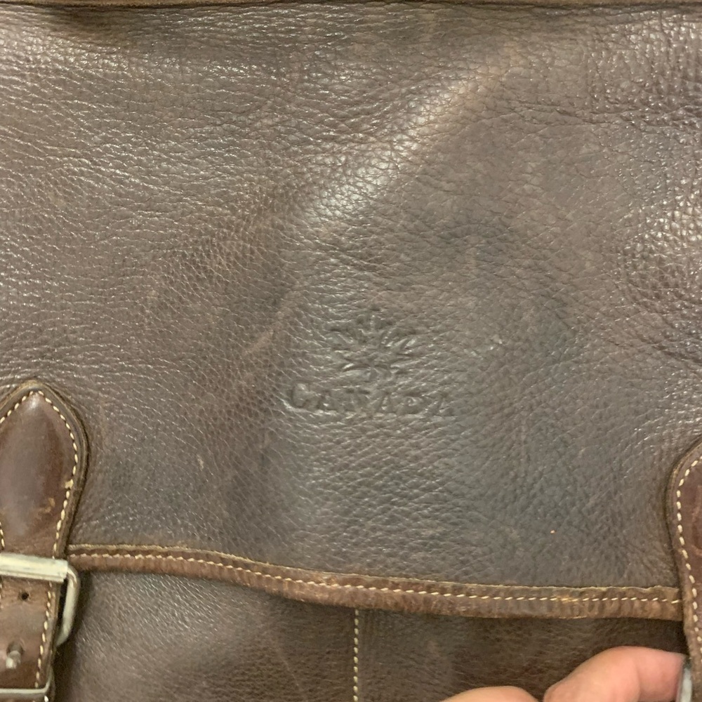 Vintage Roots Canada Brown Leather briefcase - Picture 8 of 8